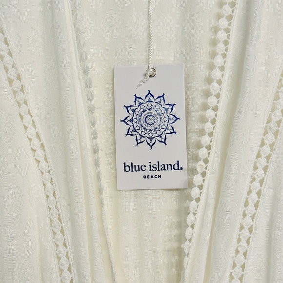 NWT Blue Island BEACH White Coverup - Picture 6 of 16